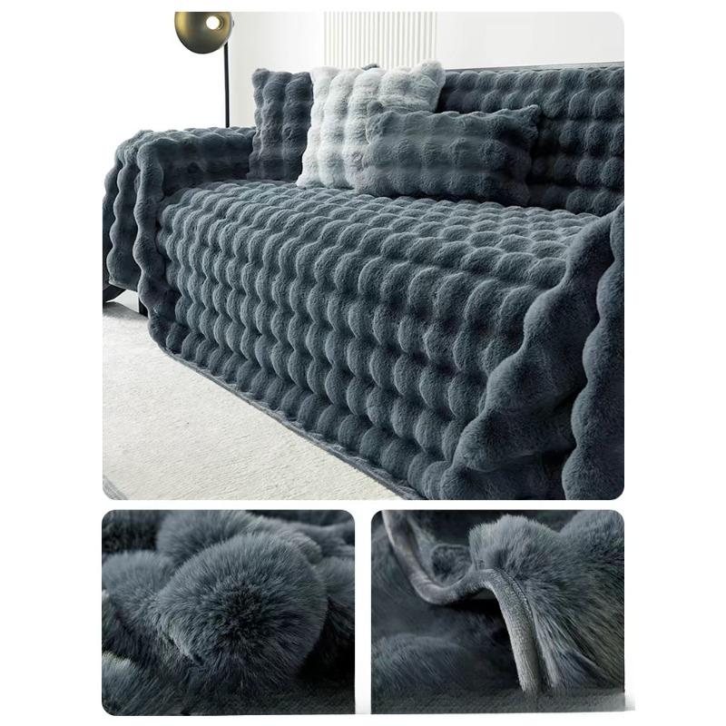 Чехол для дивана с плюшем в виде кролика — фото 6