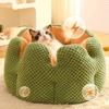 Dog Puppy Flower Bed Round Base Detachable Cushion Sofa for Small to Medium Pet Creative Pet Bed Cute Nest