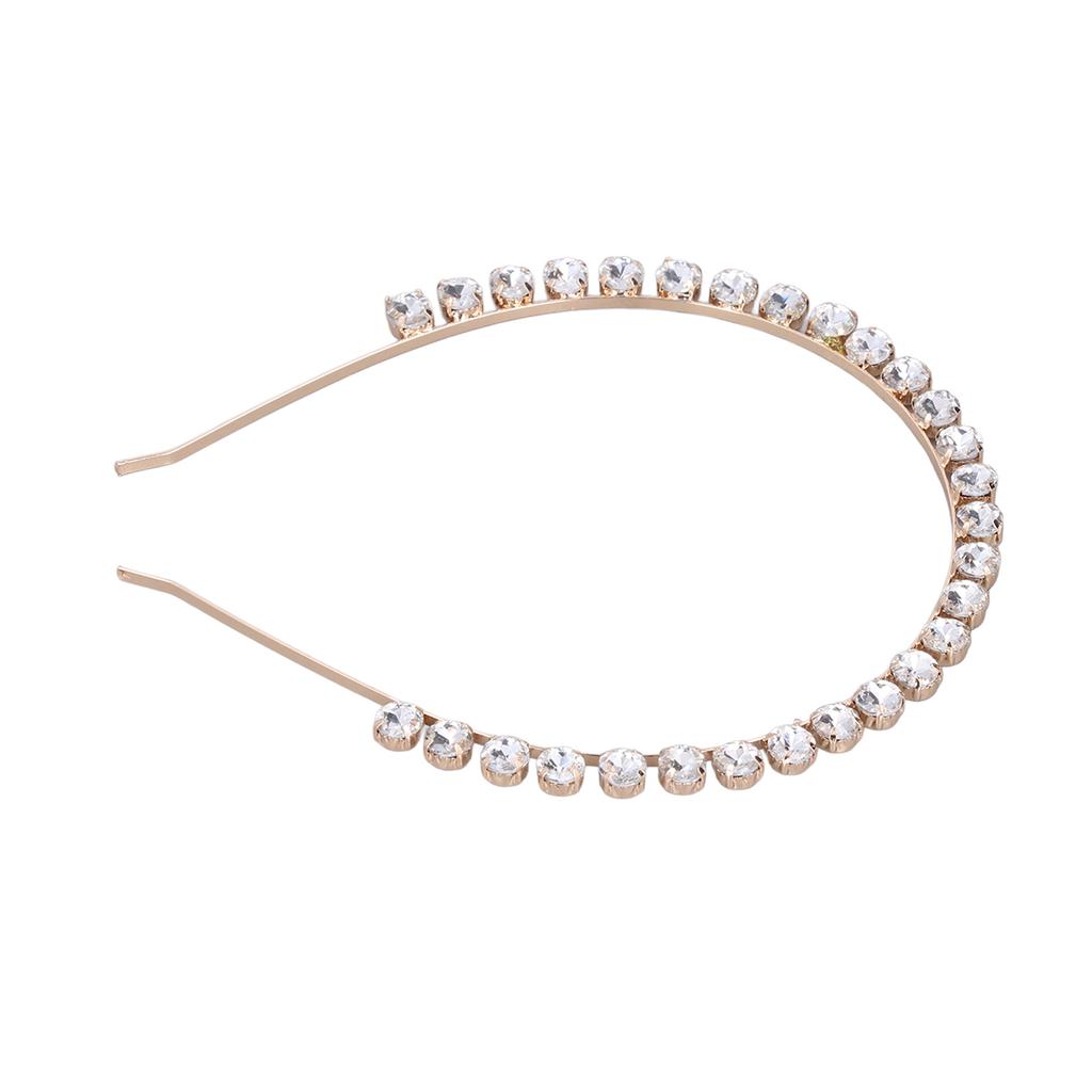 Rhinestone Headband Elastic Adjustable Exquisite Elegant Crystal Hairband for Wedding Dance Parties Photography