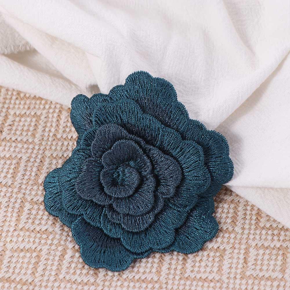 3PCS Exquisite 3D Flowers Embroidered Appliques Multi-layer Clothing Patch  Sewing