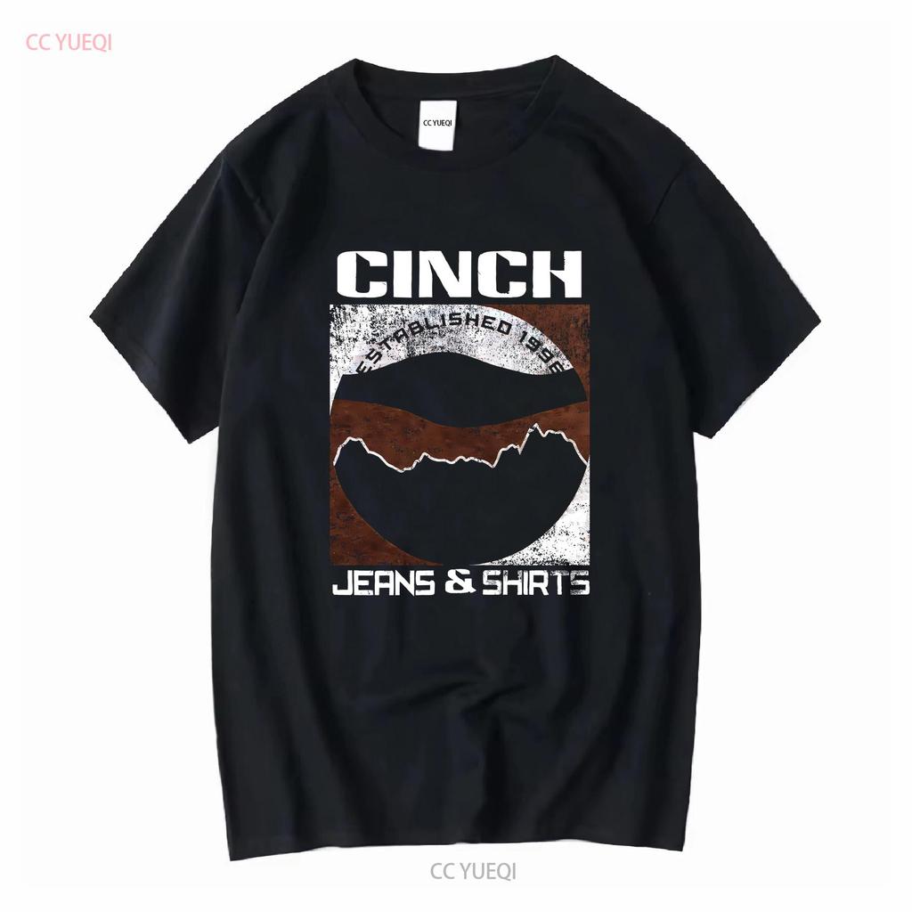Cinch Jeans Mountains Cowboy Rancher Farmer T Shirt Mens Medium long or short sleeves vintage Washed Versatile graphic