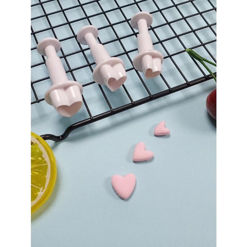 Plunger Cutter Fondant Biscuit Embossed Stamp Mold Cookies Cutter Diy Cookie Tool Cake Baking Decorating Tool