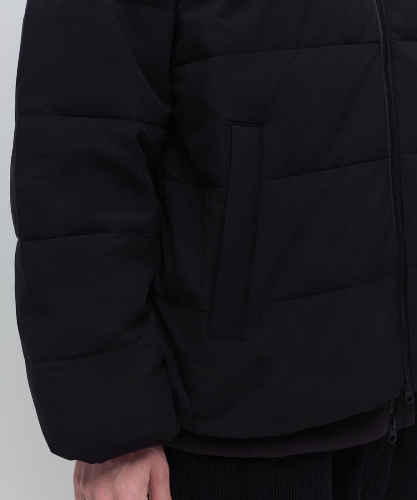 Musinsa Standard Daily Puffer Collarless Padded Jacket [Black]