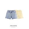 Jnleaog Autumn New Women Clothes Western Style French Style Design High Waist Double Placket Waist Demin Shorts 5862151