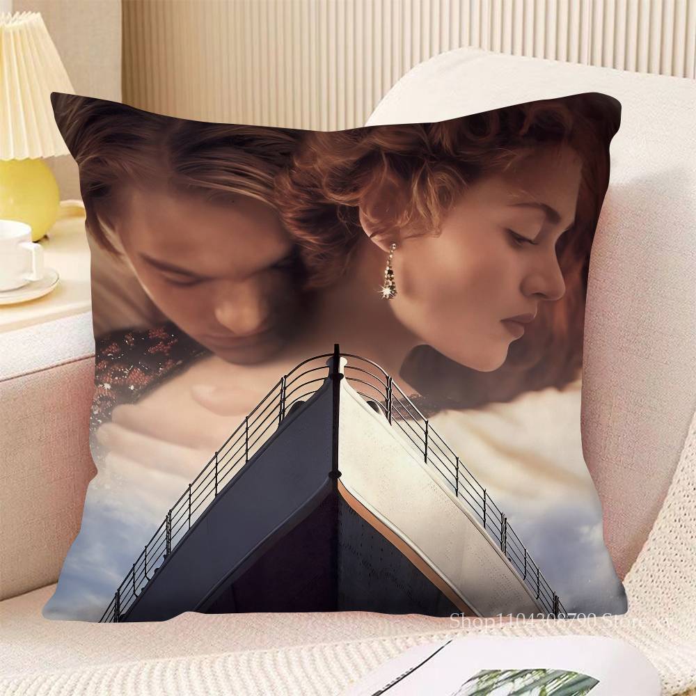 Movie Titanic Pillow Case Fashion Square Pillowcase Bedroom Sofa Room Ins Decoration Leisure