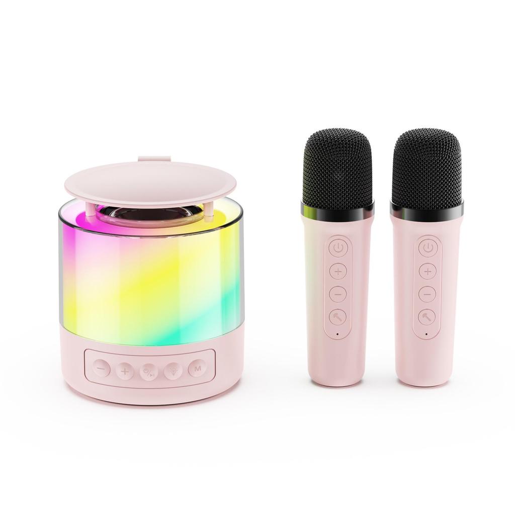 New K19 Wireless Bluetooth Speaker Microphone: Portable, Outdoor/Indoor Karaoke with Lights