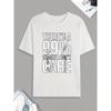 Funny '99% Chance I Don't Care' Print Tee Shirt, Tee For Men, Casual Short Sleeve T-shirt For Summer Spring Fall, Tops As Gifts