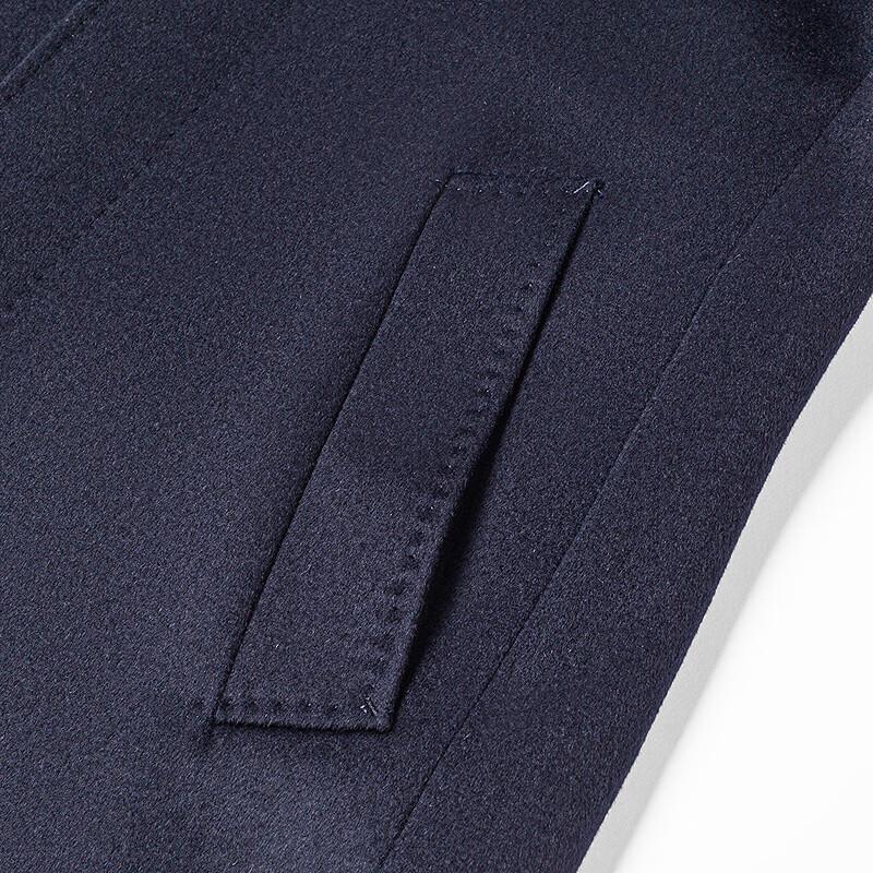 FAPAI Men's Premium Lightweight Warm Mid-length Wool Overcoat