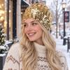Sparkly Sequin Sparkly Beanie Hat Shiny Finish Glitter Beanie Hat  New Year Celebration
