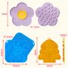 SW Pet Silicone Licking Pad Christmas Tree Flower Shape Cat Dogs Slow Feeder Plate for Pet Sucker Food Training Feeding Mat Bowl