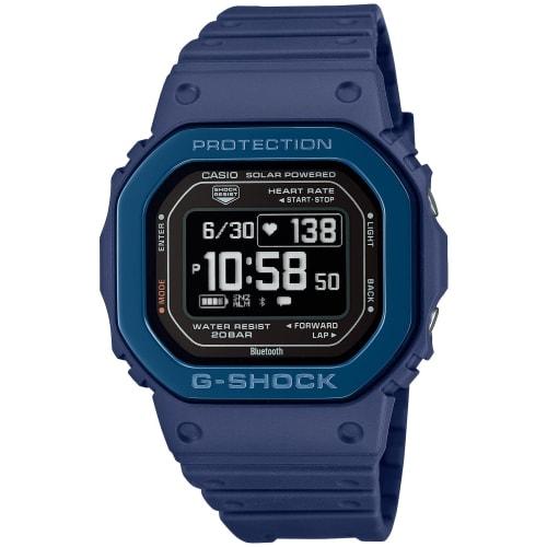 

Casio G-Shock G-SQUAD Watch with Bluetooth Heart Rate Monitor, DW-H5600MB-2JR, Men s, Blue