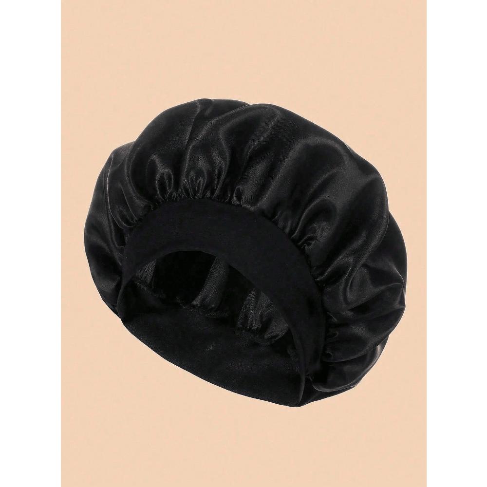 1 Stück Schlafhaube, Satin-Hauben, Weiches Elastisches Band Seiden-Schlafkappe, Seiden-Haartuch Für Lockiges Haar