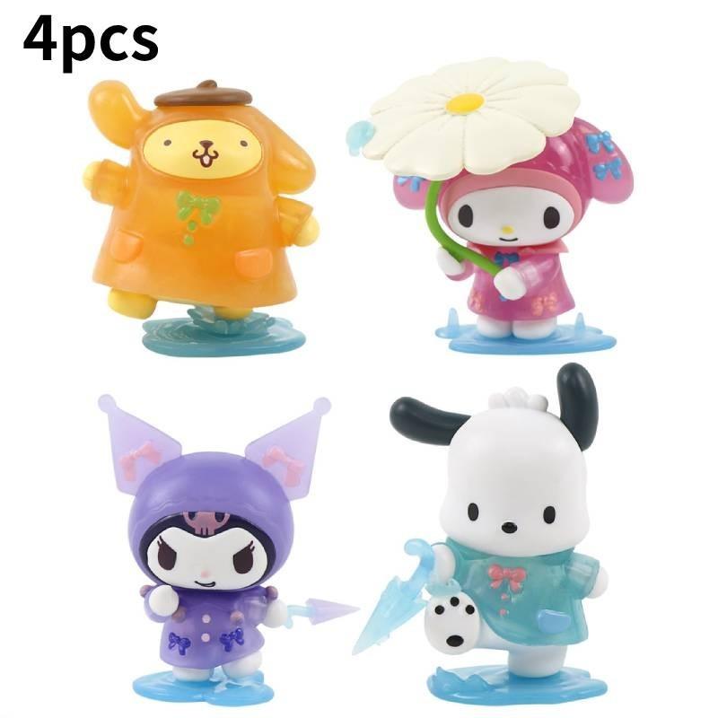 Adorable Pvc Kuromi My Melody Pochacco Cinnamoroll Figurines Desk Decorations