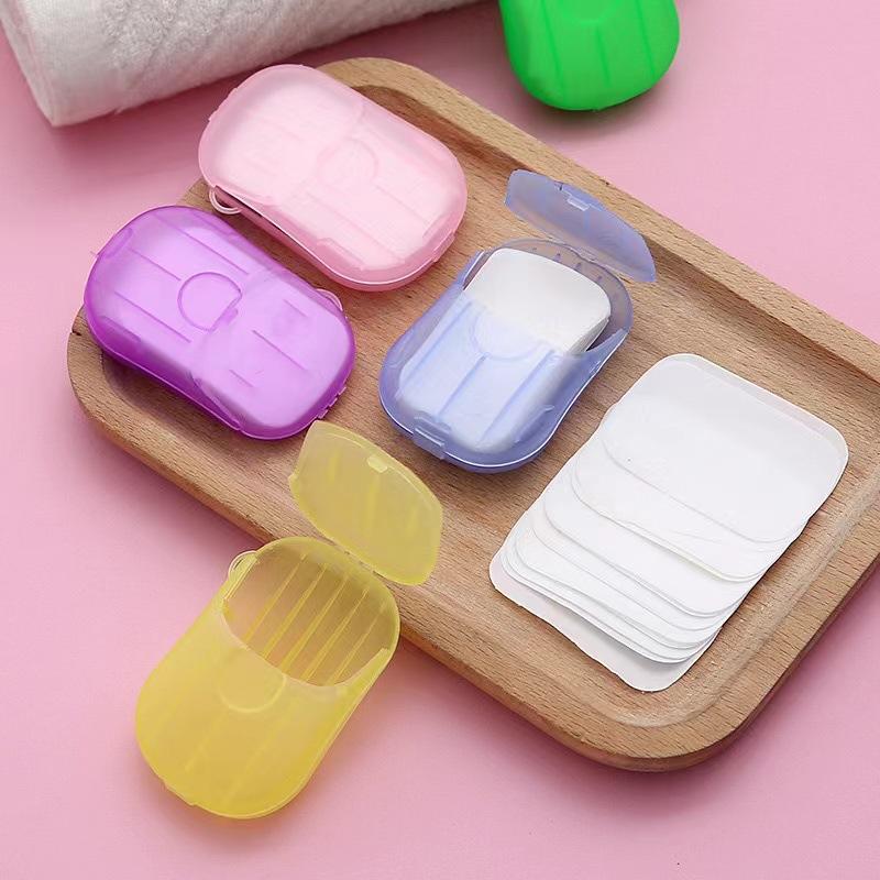 Portable Soap Sheets, Cute for Students To Wash Hands with Fragrance, Disposable Convenient Box Soap Paper