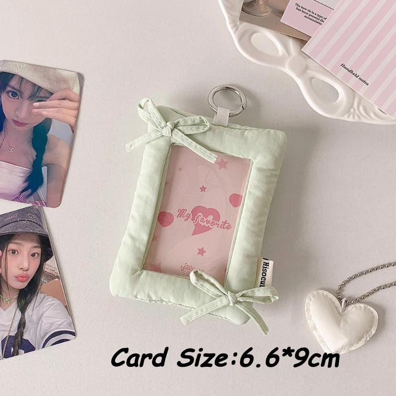 

Милый держатель для фото в виде подушки в стиле INS, кавайные фоторамки для девочек для 3-дюймовых рукавов для фотокарточек K-pop, сумка-подвеска для держателя карт, новый
