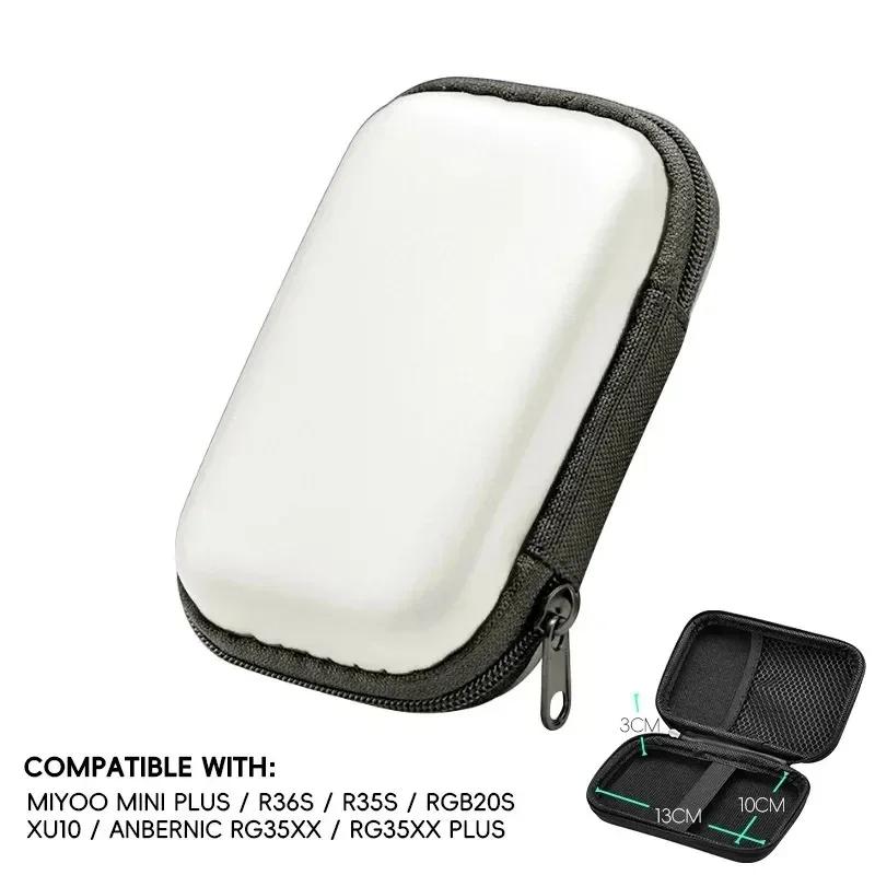 

For R36S Case Retro Video Game Bags EVA Cover Case for RG35XX R35S Miyoo Mini Plus Founded Protective Bag Gaming Accessories срібний