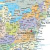 Map of the United States-Administrative Map,for Classroom,Student Room&Home,Educational Wall Art,Travel Supplies