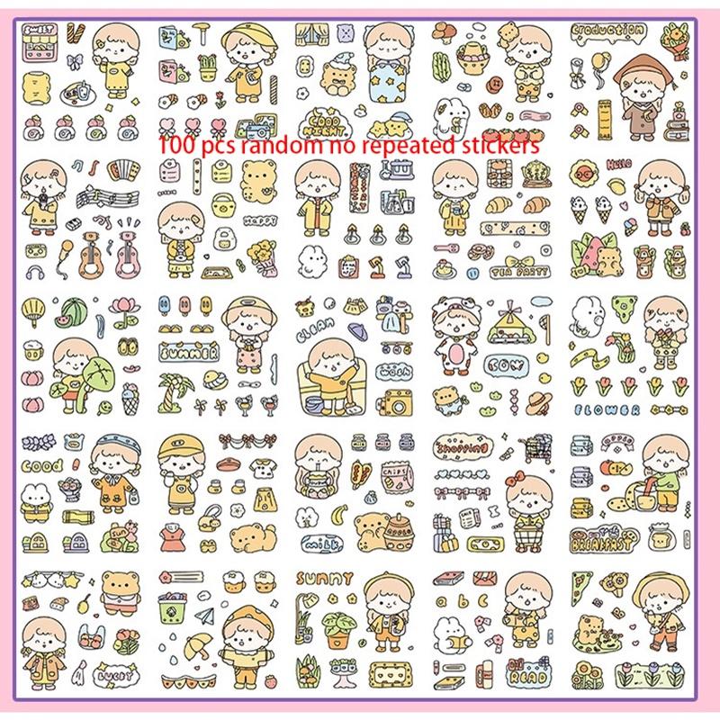 Cute Cartoon Waterproof Pet Stickers For Notebook And Phone Decoration 20 Unique Designs