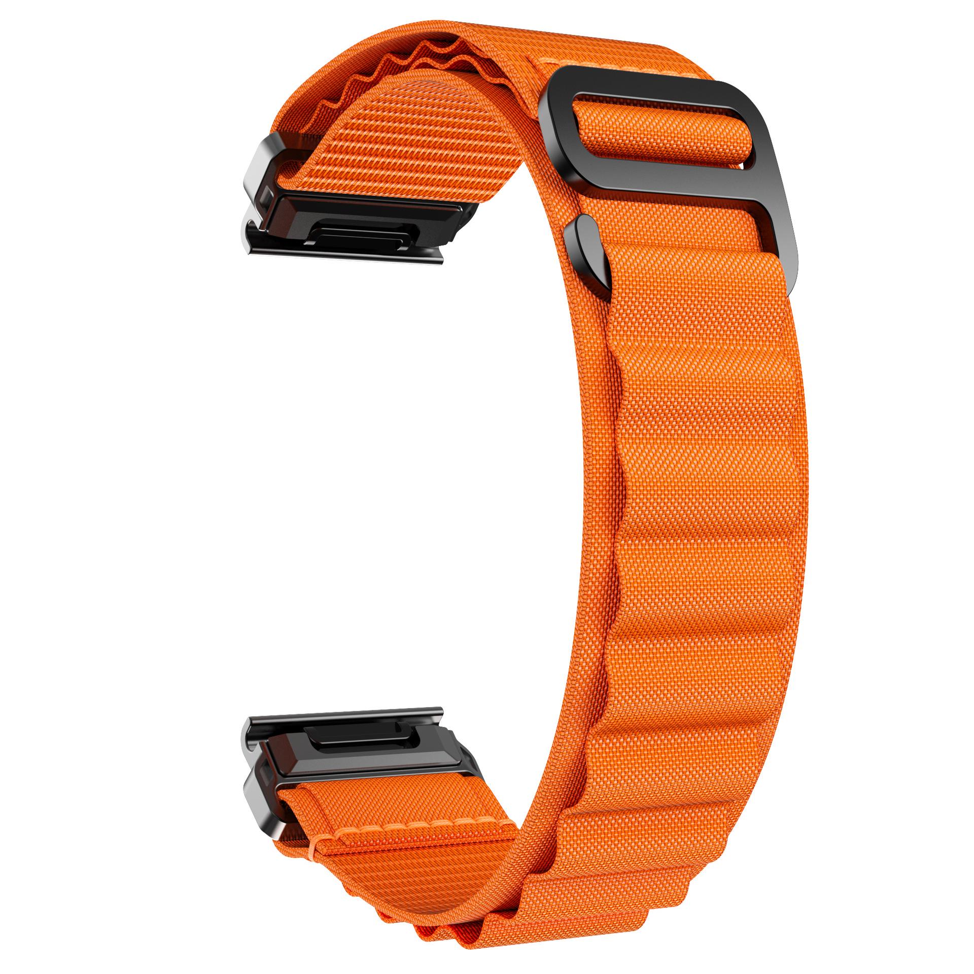 

22 мм 26 мм QuickFit Спортивний нейлоновий ремінець-петля Для Garmin Fenix 7X 7 6X Pro 5Plus 5XPlus/Epix Pro Gen 2 51 мм 47 мм Ремінець для годинника Alpine band QuickFit 22mm помаранчевий
