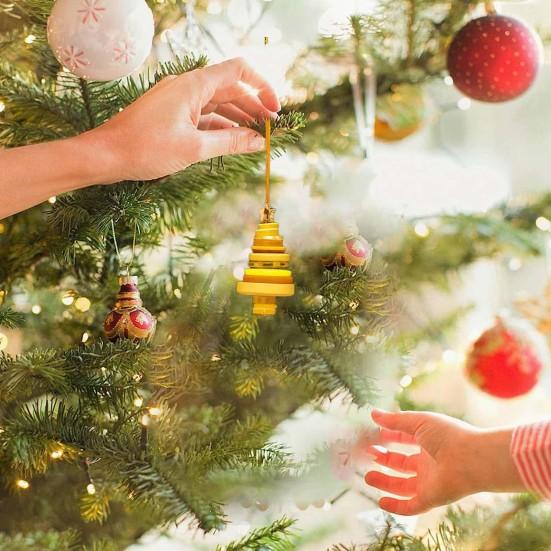 DIY Green Button Christmas Tree Ornament Kit Fun Christmas Buttons Crafts Making Set Handmade