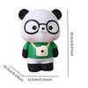 Panda Sculpture Valentine's Day Ornament Cartoon Cute Piggy Bank for Bedroom