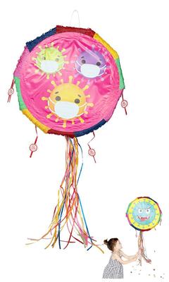 Bg3 Pinata Fête d'Halloween Articles Kusudama Anniversaire Bonbons Célébration Décoration Événement Populaire (Rose)