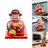 Lightweight Plastic Fortune God Nodding Figurine for Automotive Decoration Solar Powered Energy Efficient