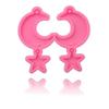 DIY Glossy Star Moon Shape Earrings Silicone Molds for Epoxy Jewellery Making
