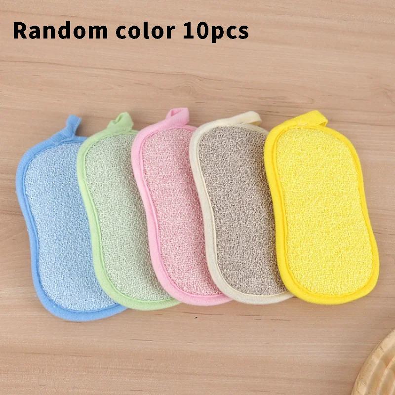 5/10pcs Reusable Washable Sponges Magic Sponge Eraser Kitchen Sponge Cleaning Product Gadgets Tools Kitchen Tools Accessories