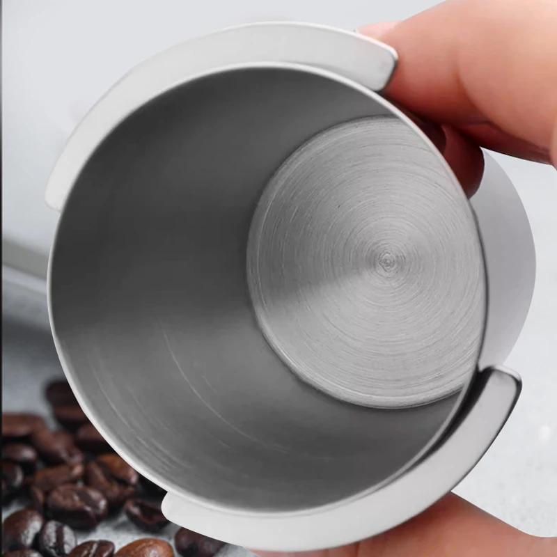 Tazza dosatrice per caffè in acciaio inossidabile, strumento di ricambio per barista, accessori per macchine per caffè espresso, tazze riutilizzabili per la misurazione dei chicchi di caffè
