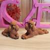Poodle Resin Simulated Model Tabletop Figurine Micro Landscape Decoration Garden