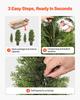 Artificial Topiary Cedar Trees, 2 Set 1219mm Faux Pine Shrubs Plants, Fake Silk Tree Look Real, Easy Assembly for Decor Front Porch Outdoor Patio
