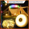Xiaomi Camping String Lights Rechargeable, 4 In 1 Quick Storage Outdoor String Lights Portable LED Fairy Lights for Decor Patio Tents