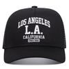 LOS ANGELES embroidered men's and women's outdoor sports event cap American trucker net hat trend fashion