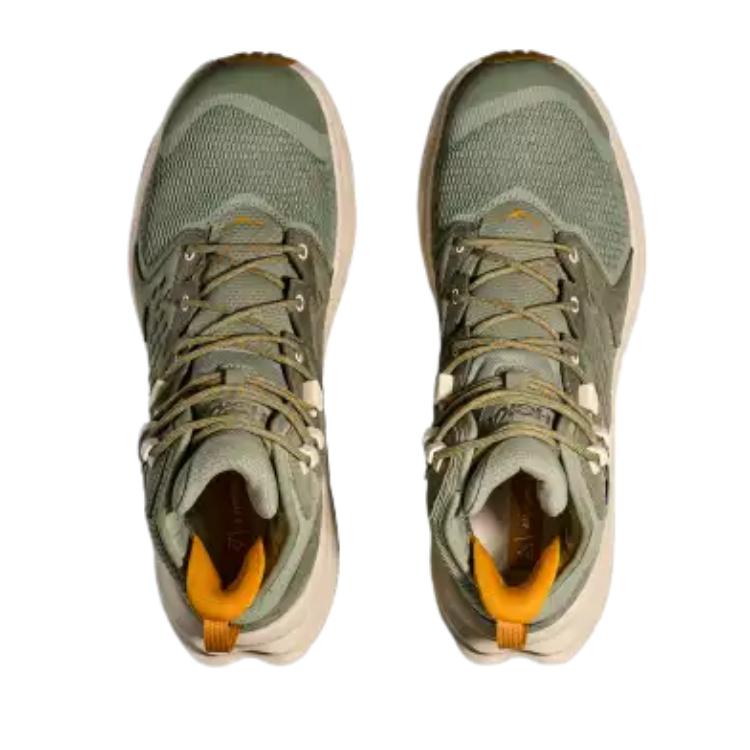 HOKA One One Anacapa 2 Comfortable Mesh Cushioning Mid-Top Running Shoes Men Running Shoes Green 1141633-SMLK