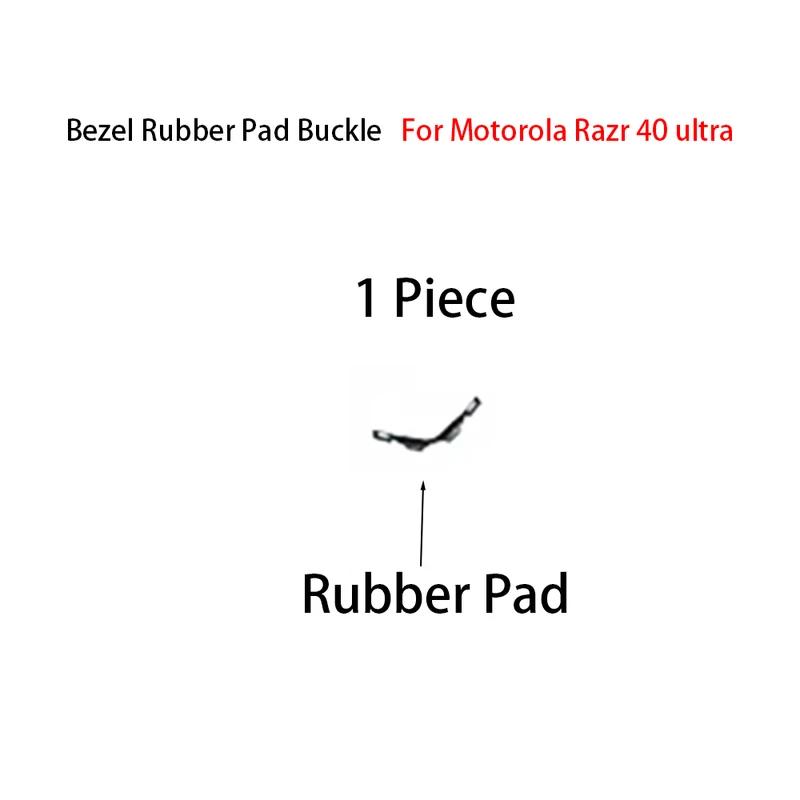 Bracket LCD Frame Bezel Screen Stand with buckle middle Rubber Pad For Motorola Razr 40 ultra xt2321 Rubber pad 1 stove
