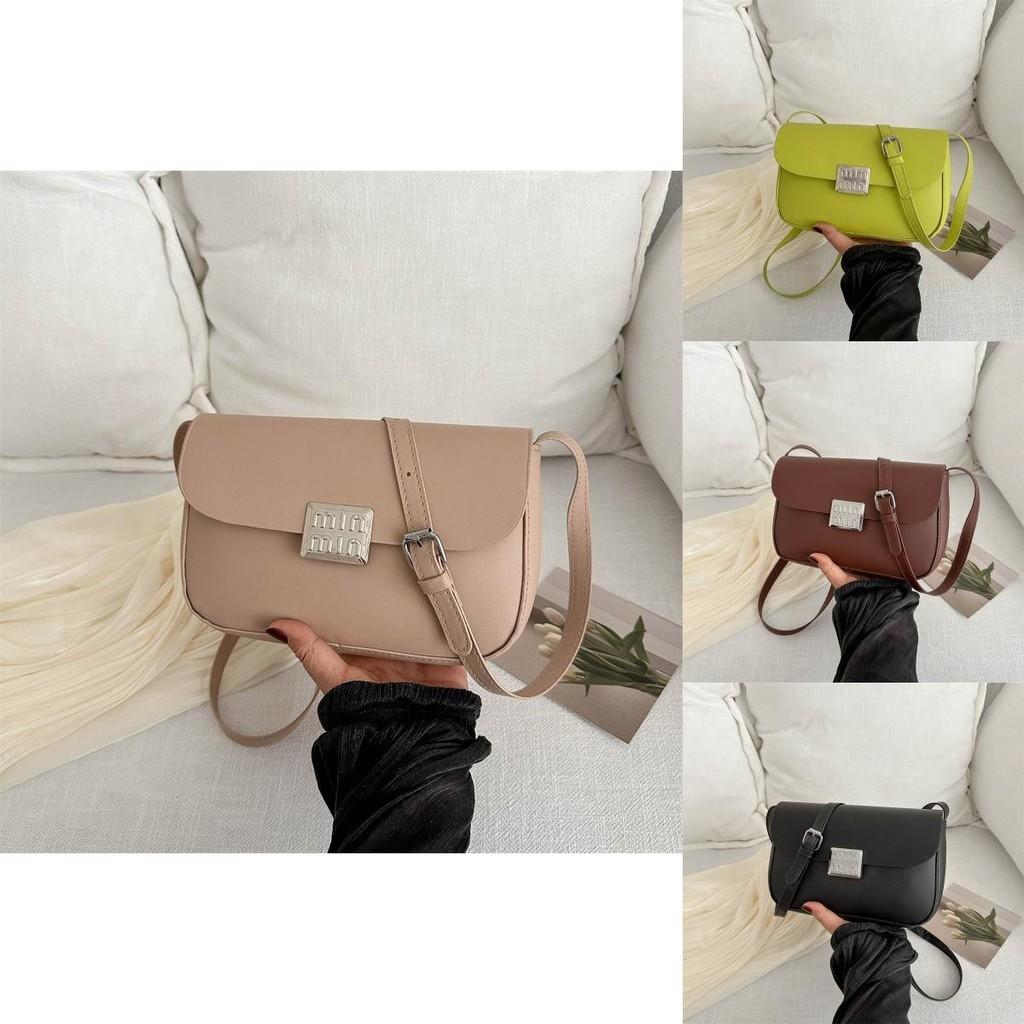 Stylish And Minimalist 2024 Spring Small Shoulder Bag For Women Trendy Pu Saddle Bag