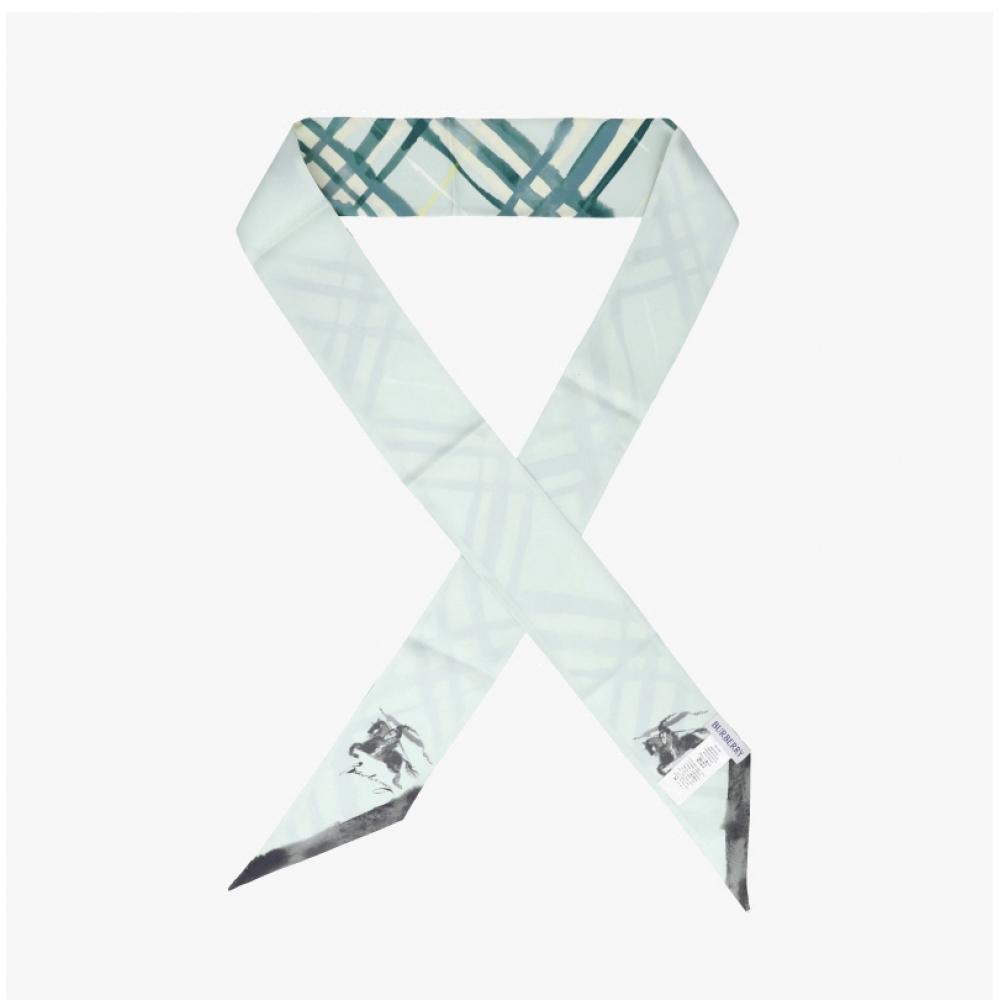 Burberry 8102100 C1788 Check Twily Silk Scarf