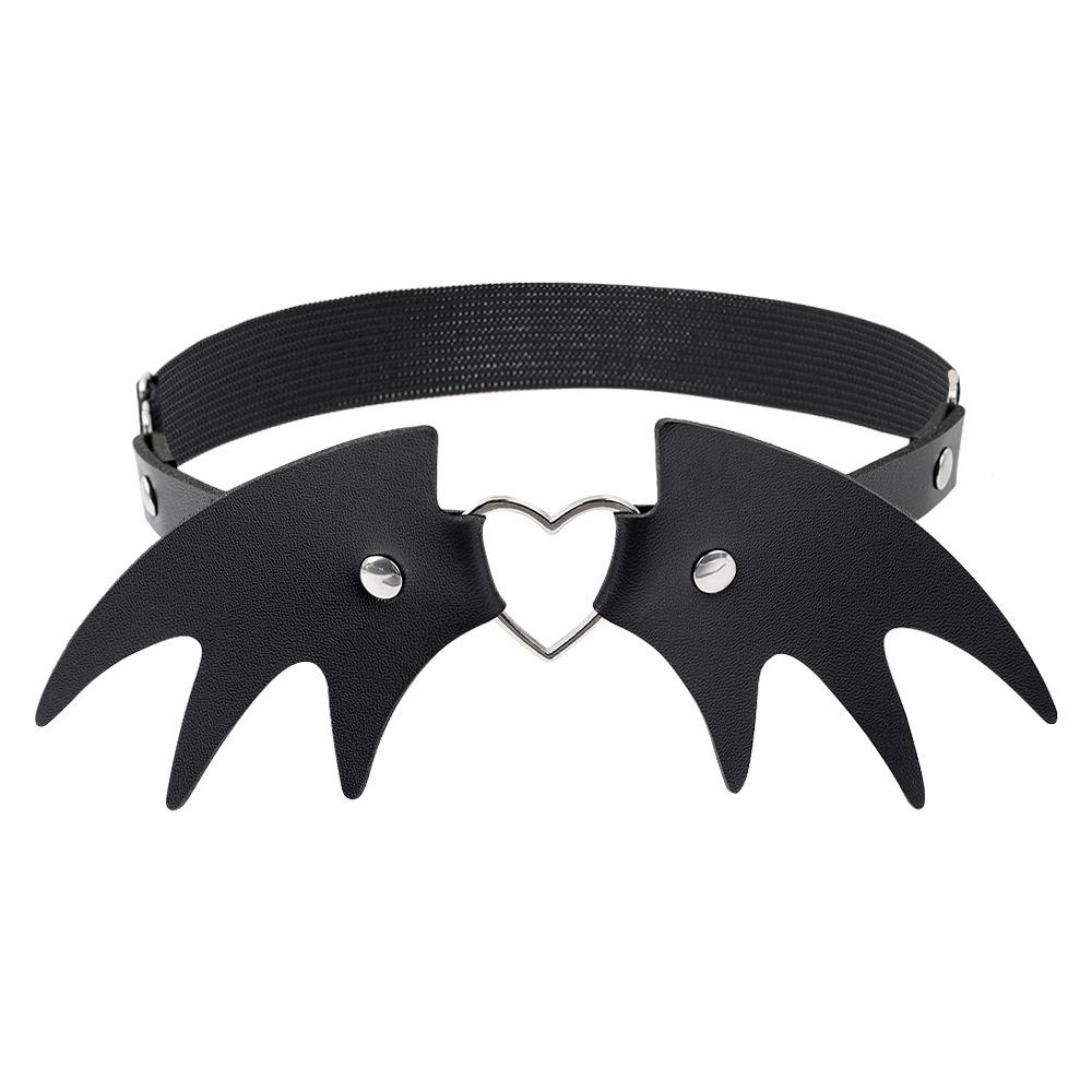 1Pcs Black Heart Leg Garter Belt Elastic Straps Thigh Harness Stockings Punk Gothic Accessories