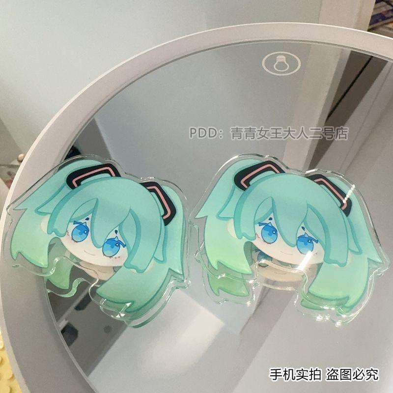 2 buc Clame de Păr Hatsune Miku Drăguțe Desene Animate Clame pentru Breton Accesorii Distractive Pentru Părul Fetelor Clame Laterale, Cadou Pentru Prietene gray