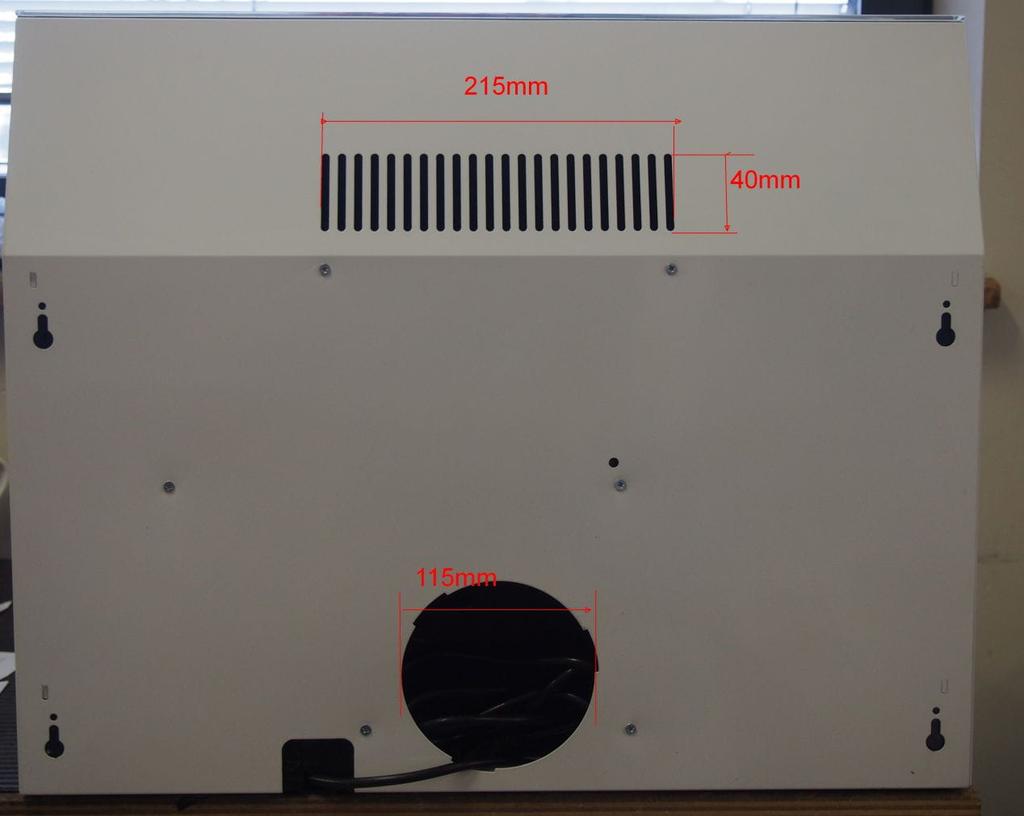 Modo Slim 50cm BLACK kitchen hood/extractor - Under-cabinet touch panel + carbon filter