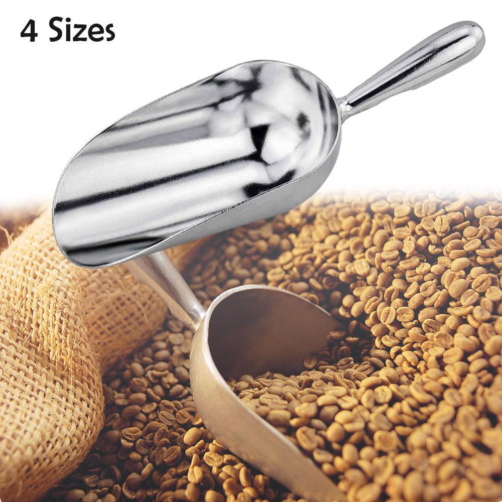 Commercial Grade Quality Kitchen Aluminum Multi Purpose Food Scoop Bartender's Ice Scoop