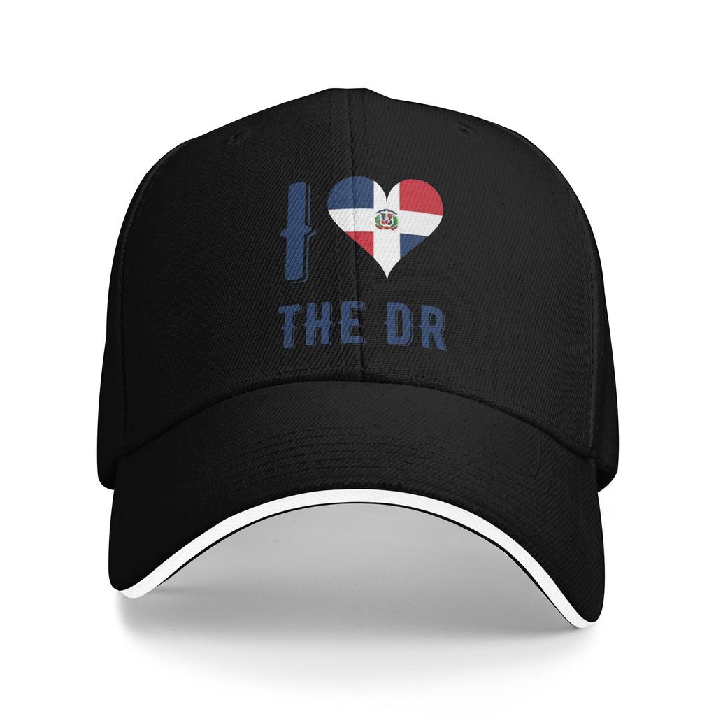 DR Dominican Republic Golf Hat Outfits Classic Snapback Hat For Unisex Women Golf Headewear Adjustable Fit