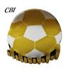 Hairpin for Girl, Football Themed Hair Clip, Large Curved Clip Medium Smooth Surface Long Thick Curly Hair, Strong Elastic Grip Sports Style Fan Gift