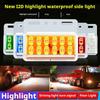 12D Cargo Truck LED Edge Light 24V High Brightness Waterproof Ground Side Light Indicator Signal Lamp