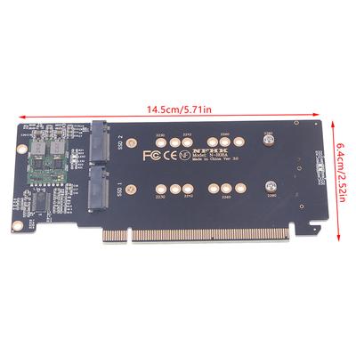 1Pcs M.2 X16 To 4X Nvme Pcie3.0 Gen3 X16 To 4*Nvme Raid Card Pci-E Vroc Card