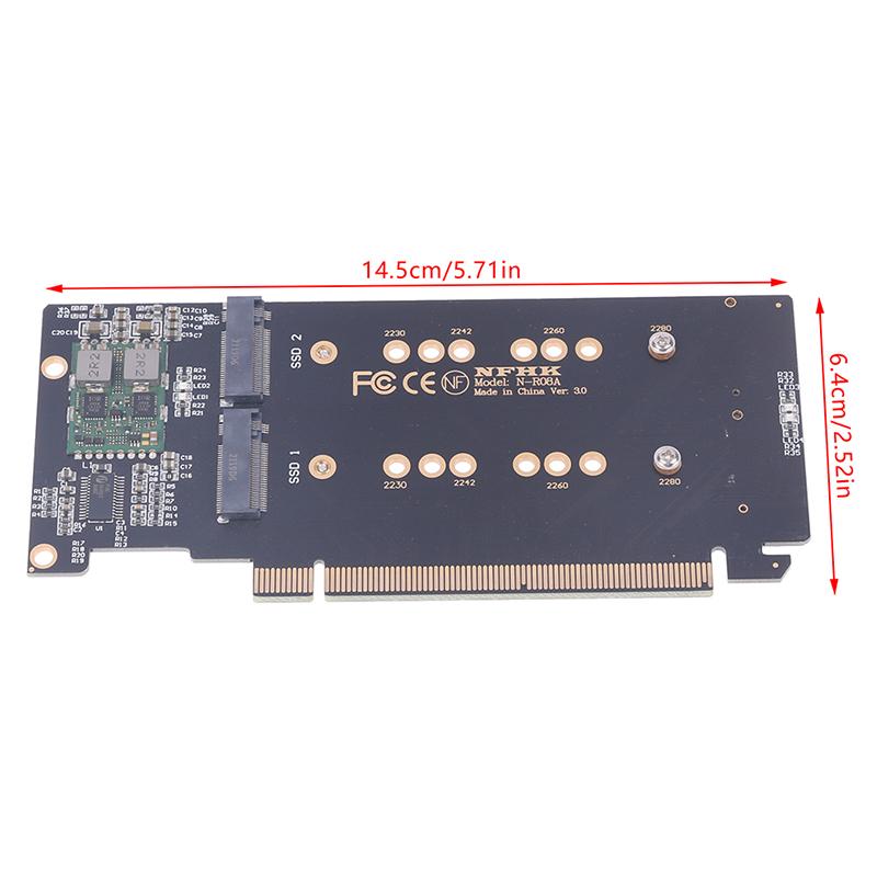 

1 шт. M.2 X16 до 4x NVMe PCIe 3.0 Gen3 X16 до 4*NVMe RAID-карта PCI-E VROC-карта