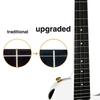 ENYA NOVA UE PRO Carbon Fiber Ukulele Kit with AcousticPlus Includes Ukulele and White Fluorocarbon Replacement Tenor-Size Pickup. Case, Strap, Capo,