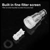 5Pcs Pressure Washer Garden Hose Adapter, 3/4 Inch Pressure Washer Transparent Plastic Water Inlet Filter Replacement Tool