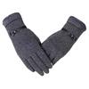 New Female Autumn Winter Warm Gloves Fleece Lined Thermal Full Finger Warm Gloves Women Cotton Touch Screen Gloves